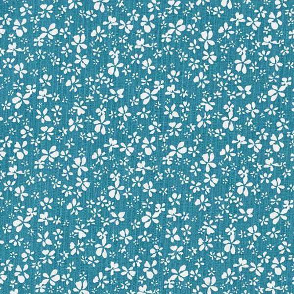Katoenen stof cretonne Bloemetjes – blauw, image number 1