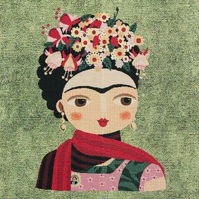 Panel Gobelin artiest – groen/rood, 