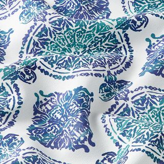 Outdoorstof Canvas Ornamenten – blauw, 
