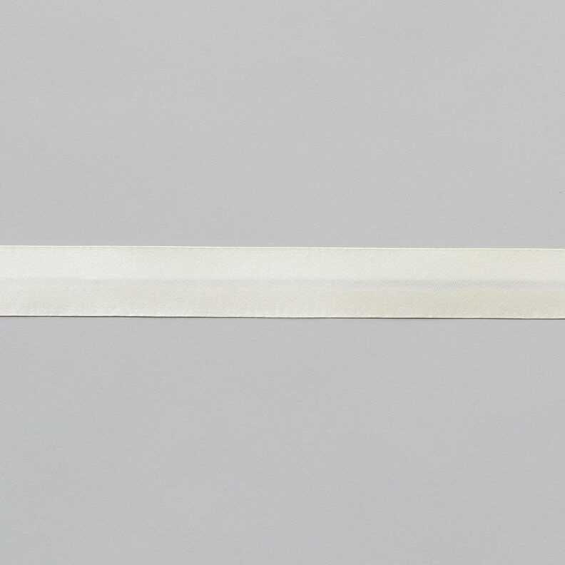 Biasband Satijn [20 mm] – ecru,  image number 1