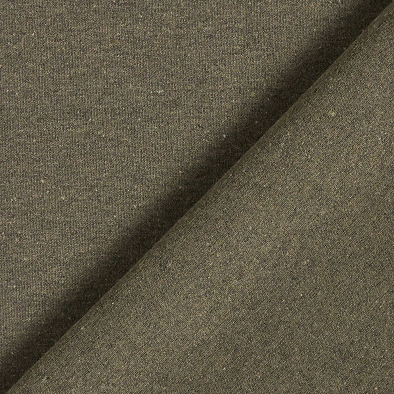 Gerecycleerde jersey-katoen-mix – olijf,  image number 3