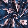 Katoenjersey Bloemen & ankers | Glitzerpüppi – nachtblauw/licht oudroze,  thumbnail number 3