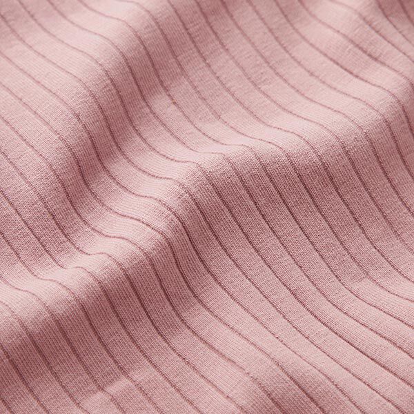 Ribjersey effen – oudroze,  image number 3