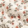 Mousseline Doorgestikte stof romantische bloemen – ecru/licht bessen,  thumbnail number 3