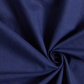 Linnen-katoen-mix Effen – marineblauw, 