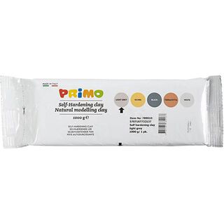 Zelfhardende klei [1kg] - lichtgrijs, 