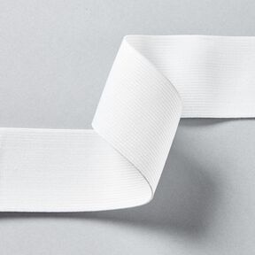 Gladde elastiekband [3 m | 50 mm] – wit, 