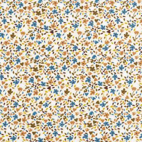 Katoenen stof Cretonne verspreide bloemen – lichtbeige/lichtbruin, 