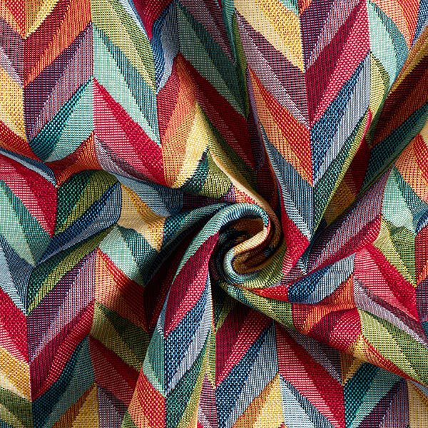 Decostof Gobelin Kleurrijke zigzag – lichtgeel, image number 3