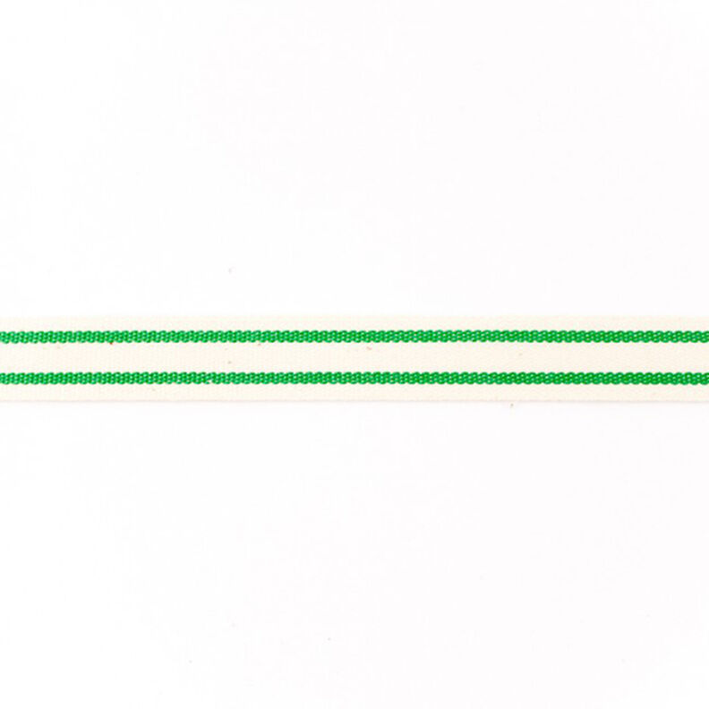 Webband Katoen Strepen – groen,  image number 1