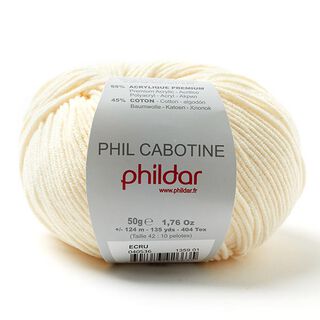 Phil Cabotine, 50 g | Phildar (écru), 