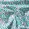 Katoenen stof Popeline kleine ornamenten – mint/pastelpaars – mint/pastelviolet,  thumbnail number 2