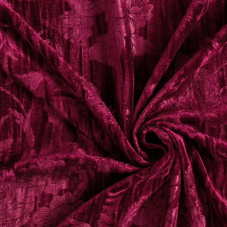 Crash fluweel chrysant – bordeauxrood,  image number 3