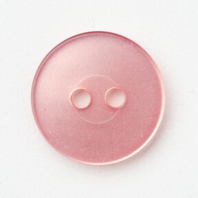 2-gats knoop glanzend [Ø 15 mm] – roze, 