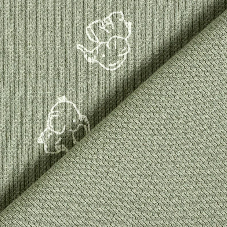 Wafel jersey Babyolifanten – greige,  image number 4