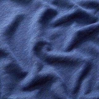 Linnen jersey effen – jeansblauw, 
