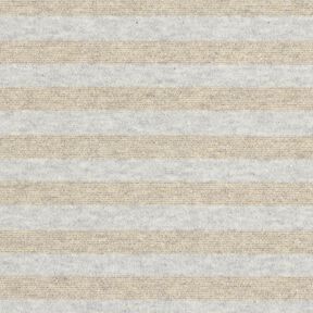 Katoenjersey melange glitterstrepen – lichtgrijs/goud metallic, 