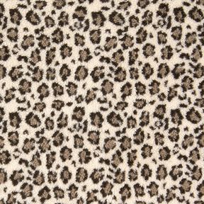 Teddy pluche Luipaardprint – lichtbeige/duingeel, 