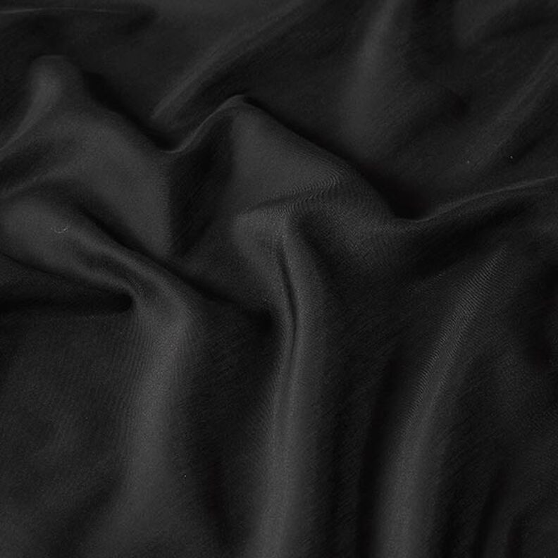 Superlicht katoen-zijdeweefsel Voile – zwart,  image number 2