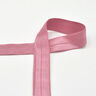 Elastisch bandje (rubberen vouw) glanzend [20 mm] – donker oudroze,  thumbnail number 1