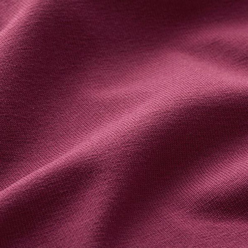 Katoenjersey medium effen – bordeauxrood,  image number 4