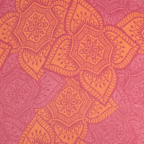 Strandkleding hamamdoek jacquard ornamenten – rood/perzik sinaasappel, 