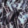 LENZING™ ECOVERO™ viscosestof dieren digitale print – zwart blauw/ijsblauw,  thumbnail number 2