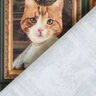 Decostof Half panama Katten portretten – donkergroen/goud,  thumbnail number 4