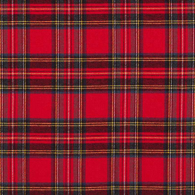 Katoenflanel Schotse ruit – rood,  image number 1