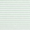 Katoenen stof Cretonne casual strepen – licht mint/wit,  thumbnail number 1