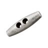 Knevelknoop, polyester gemetalliseerd – oudzilver,  thumbnail number 1