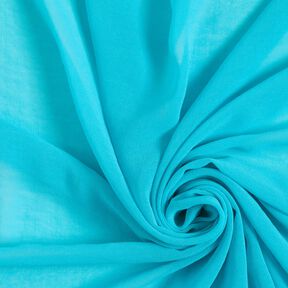 Crêpe chiffon Effen – turkoois, 