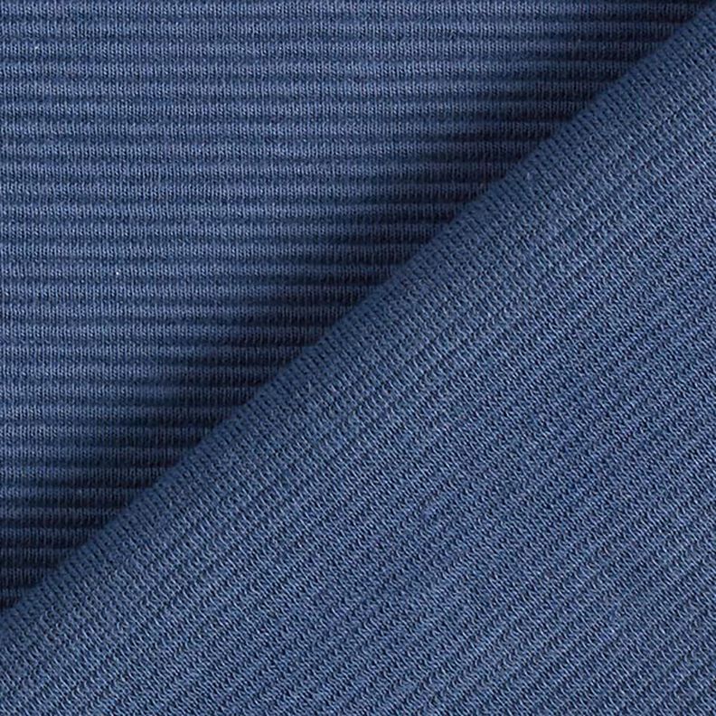 Ottomaanse ribjersey effen – jeansblauw, image number 4