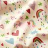Gecoate katoen fantastische paarden – lichtbeige/roze,  thumbnail number 3