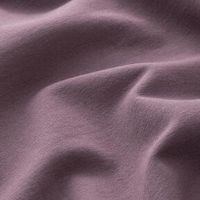 Licht katoenen sweatstof effen – aubergine, 