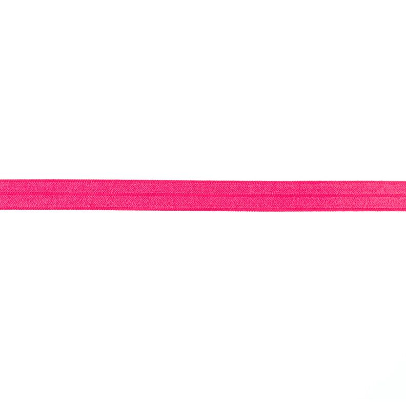 Elastische boordstrook  glanzend [15 mm] – intens roze,  image number 1