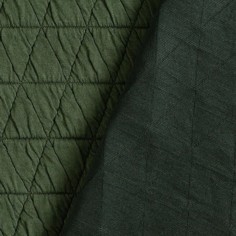 Gewatteerde jersey geruit – donkergroen,  image number 4