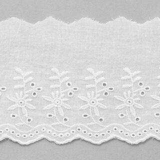 Feston kanten band bloemen [ 9 cm ] – wit, 