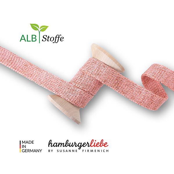 Bio hoodiekoord Cord Me [ 20 mm  ] | Albstoffe  – oudroze,  image number 2