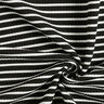 Jacquard jersey horizontale strepen – zwart/wit,  thumbnail number 3