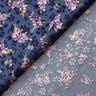 Stretch satijn Jacquard Bloemenboeket – marineblauw,  thumbnail number 4