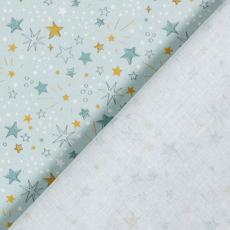 Katoenpopeline Sterrenhemel – babyblauw,  image number 4