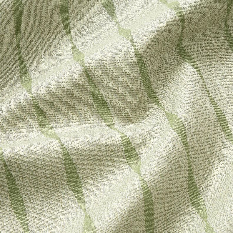 Outdoorstof Canvas Golvende strepen – lichtolijf/lichtbeige,  image number 2