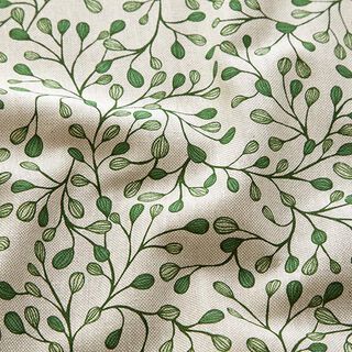 Decostof Half panama Kleine takken – natuur/natuur, 