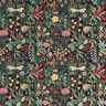 Decostof Gobelin Bloemen-vakjes – zwart,  thumbnail number 1