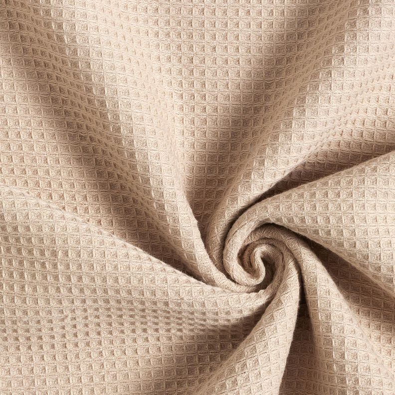 Badstof/Wafelpiqué Effen – licht taupe, image number 1