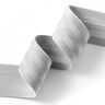 Gestreepte elastiek [40 mm] – lichtgrijs/zilver,  thumbnail number 2