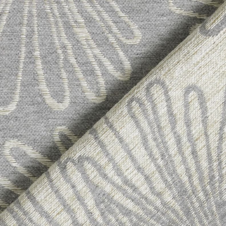 Decostof Jacquard Bladcontouren – grijs,  image number 4