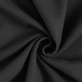 Mantelstof gerecycled polyester – zwart, 