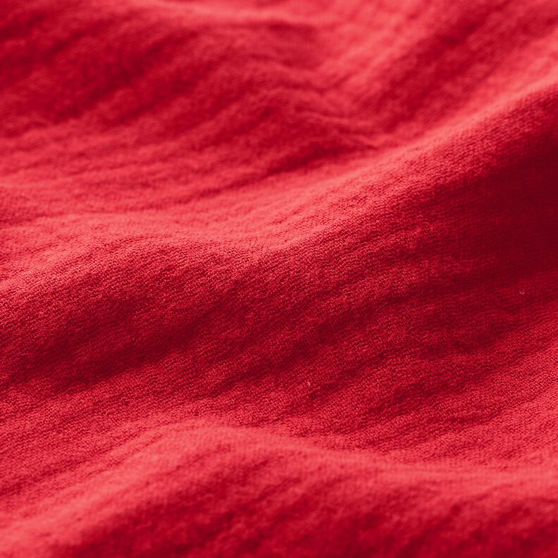 Mousseline/dubbel gehaakte stoffen – rood,  image number 3